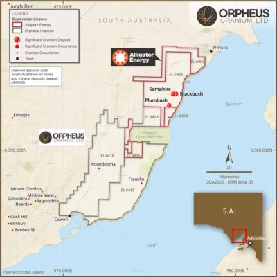 Orpheus Nt Map Pirie Basin Project - Orpheus Uranium Limited